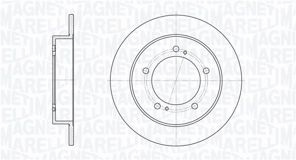 MAGNETI MARELLI Bremseskive 361302040209 290mm 10mm for CHEVROLET SUZUKI