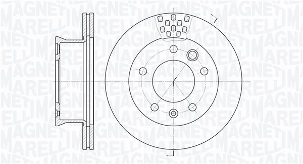 MAGNETI MARELLI Bremseskive 361302040216 276mm 22mm for VW