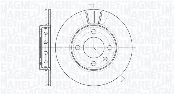 MAGNETI MARELLI Bremseskive 361302040224 239mm 18mm for VW