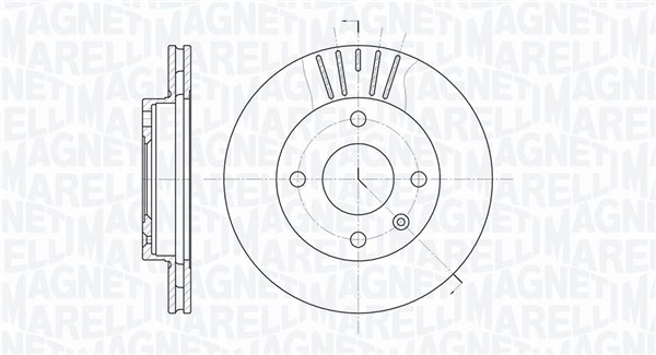 MAGNETI MARELLI Bremseskive 361302040226 240mm 20mm for FORD MAZDA FORD (CHANGAN)