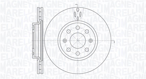 MAGNETI MARELLI Bremseskive 361302040236 257mm 22mm for OPEL VAUXHALL FIAT