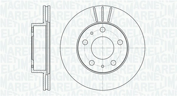MAGNETI MARELLI Bremseskive 361302040228 300mm 24mm for FIAT CITROËN PEUGEOT