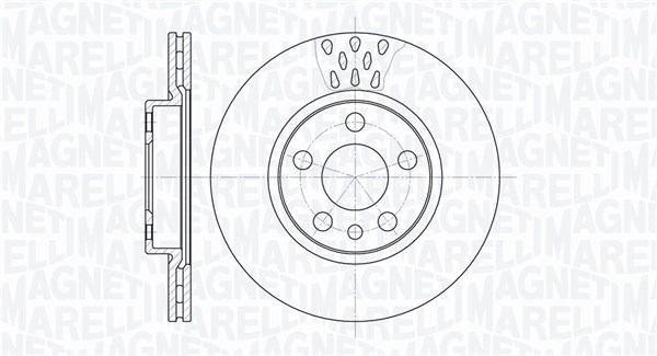 MAGNETI MARELLI Bremseskive 361302040232 257mm 20mm for FIAT CITROËN PEUGEOT
