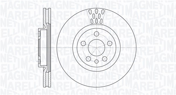 MAGNETI MARELLI Bremseskive 361302040248 281mm 26mm for LANCIA FIAT