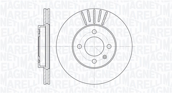 MAGNETI MARELLI Bremseskive 361302040250 256mm 20mm for VW (FAW) VW