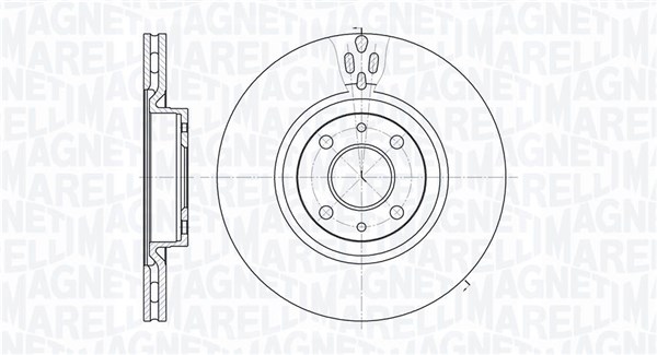 MAGNETI MARELLI Bremseskive 361302040260 284mm 22mm for PEUGEOT CITROËN LANCIA ABARTH FIAT ALFA ROMEO