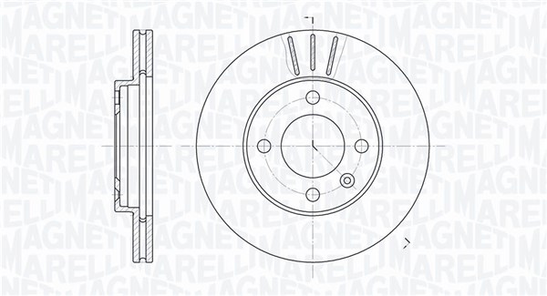 MAGNETI MARELLI Bremseskive 361302040268 239mm 20mm for VW VW (SVW)