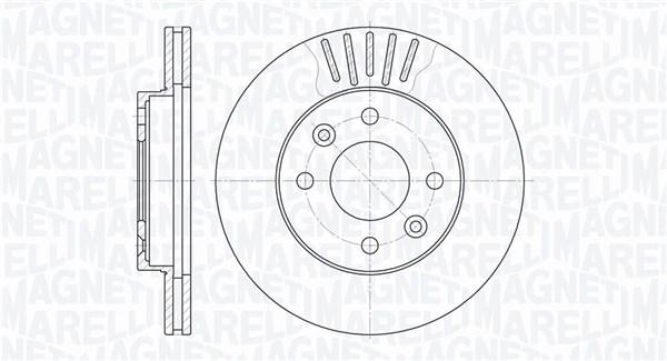 MAGNETI MARELLI Bremseskive 361302040262 238mm 20mm for NISSAN RENAULT