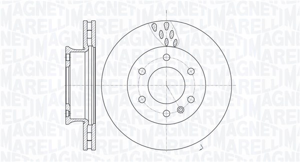 MAGNETI MARELLI Bremseskive 361302040280 300mm 28mm for MERCEDES-BENZ VW