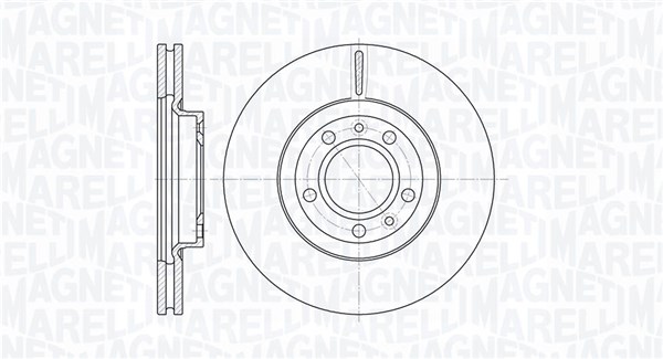 MAGNETI MARELLI Bremseskive 361302040274 283mm 26mm for CITROËN PEUGEOT