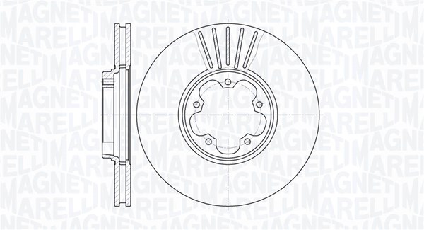 MAGNETI MARELLI Bremseskive 361302040288 276mm 24mm for FORD