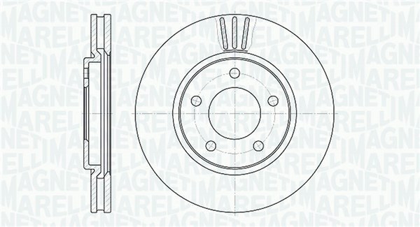 MAGNETI MARELLI Bremseskive 361302040306 281mm 28mm for CHRYSLER PLYMOUTH DODGE