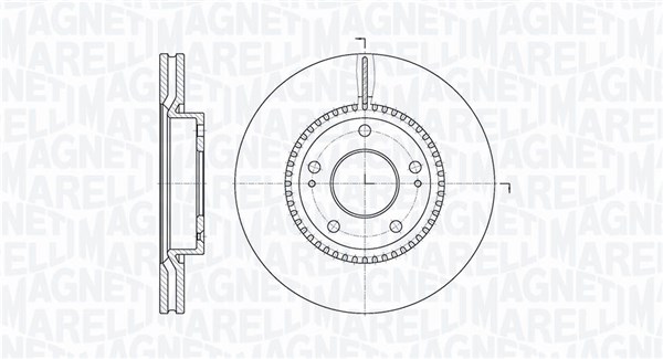 MAGNETI MARELLI Bremseskive 361302040310 280mm 26mm for KIA HYUNDAI KIA (DYK) HYUNDAI (BEIJING)