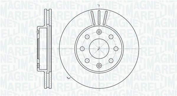MAGNETI MARELLI Bremseskive 361302040312 236mm 20mm for CHEVROLET (SGM) CHEVROLET DAEWOO