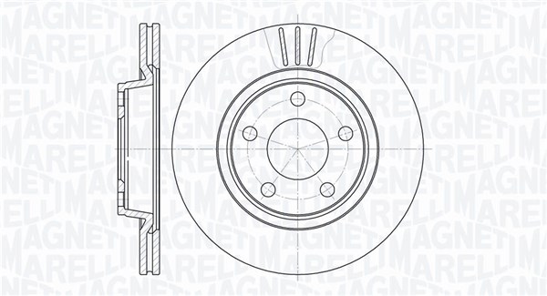 MAGNETI MARELLI Bremseskive 361302040330 280mm 22mm for VW