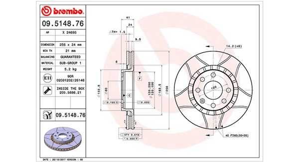 MAGNETI MARELLI Bremseskive 360406037505 256mm 24mm for OPEL DAEWOO PONTIAC VAUXHALL