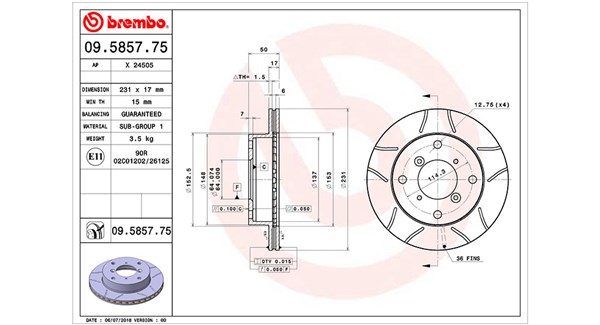 MAGNETI MARELLI Bremseskive 360406046005 231mm 17mm for CHEVROLET SUZUKI
