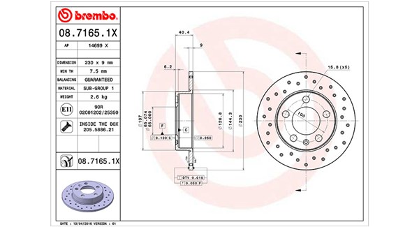 MAGNETI MARELLI Bremseskive 360406049702 230mm 9mm for VW SKODA VW (FAW) SKODA (SVW) VW (SVW)
