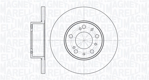 MAGNETI MARELLI Bremseskive 361302040213 290mm 16mm for PEUGEOT TALBOT FIAT CITROËN