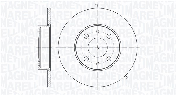 MAGNETI MARELLI Bremseskive 361302040217 240mm 11mm for ALFA ROMEO