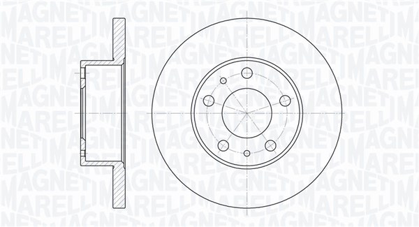 MAGNETI MARELLI Bremseskive 361302040237 280mm 18mm for FIAT CITROËN