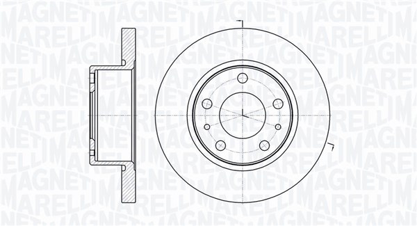 MAGNETI MARELLI Bremseskive 361302040251 276mm 22mm for IVECO