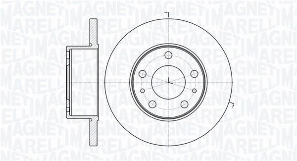 MAGNETI MARELLI Bremseskive 361302040253 276mm 16mm for IVECO