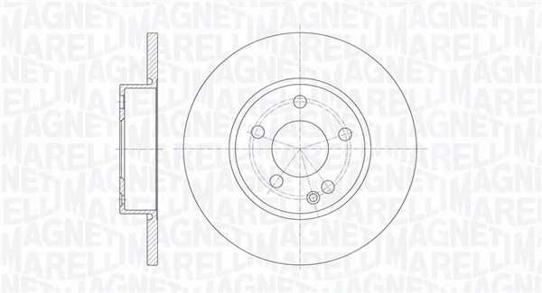 MAGNETI MARELLI Bremseskive 361302040277 276mm 12mm for MERCEDES-BENZ