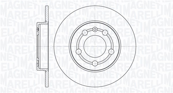 MAGNETI MARELLI Bremseskive 361302040283 239mm 9mm for VW