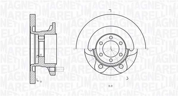 MAGNETI MARELLI Bremseskive 361302040289 290mm 22mm for IVECO