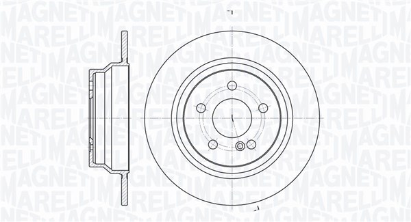 MAGNETI MARELLI Bremseskive 361302040301 300mm 10mm for MERCEDES-BENZ