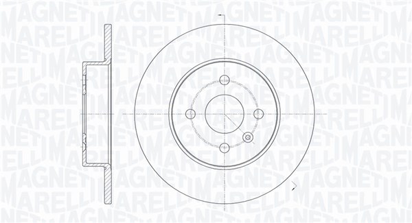 MAGNETI MARELLI Bremseskive 361302040311 264mm 10mm for OPEL VAUXHALL