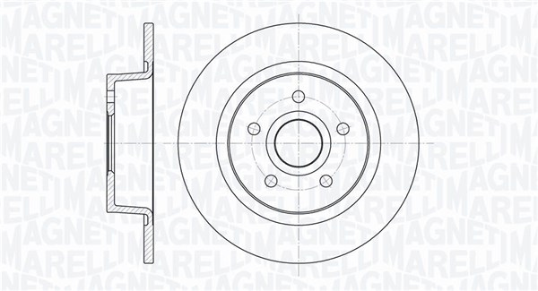 MAGNETI MARELLI Bremseskive 361302040329 278mm 11mm for FORD