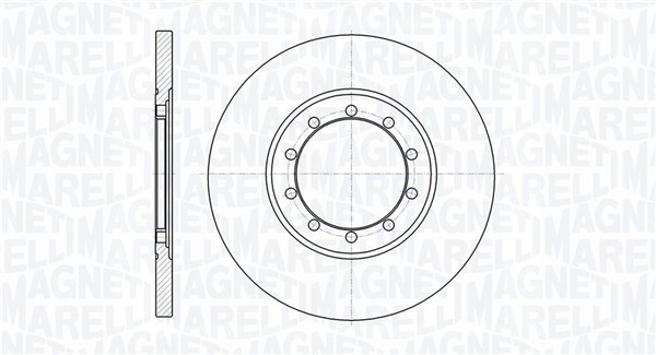 MAGNETI MARELLI Bremseskive 361302040333 280mm 16mm for FORD