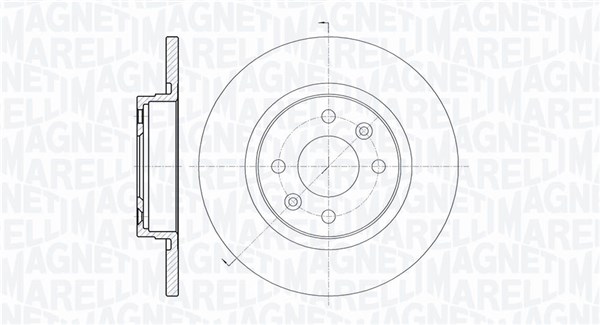 MAGNETI MARELLI Bremseskive 361302040327 260mm 12mm for RENAULT DACIA SMART