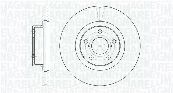 MAGNETI MARELLI Bremseskive 361302040348 276mm 24mm for SUBARU TOYOTA