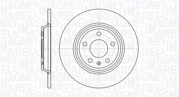 MAGNETI MARELLI Bremseskive 361302040349 300mm 12mm for AUDI AUDI (FAW) VW (FAW)