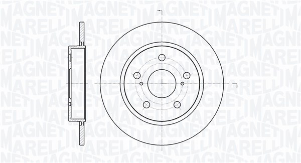 MAGNETI MARELLI Bremseskive 361302040355 270mm 10mm for TOYOTA