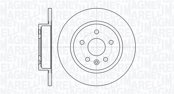 MAGNETI MARELLI Bremseskive 361302040363 268mm 12mm for OPEL VAUXHALL CHEVROLET