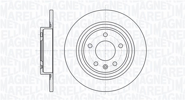 MAGNETI MARELLI Bremseskive 361302040361 292mm 12mm for OPEL VAUXHALL CHEVROLET