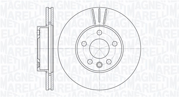 MAGNETI MARELLI Bremseskive 361302040368 288mm 25mm for FORD VW