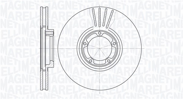 MAGNETI MARELLI Bremseskive 361302040370 270mm 24mm for FORD