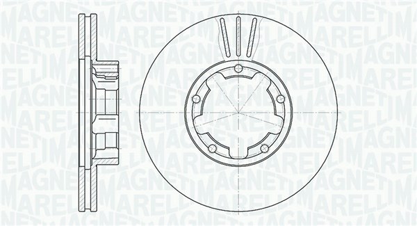 MAGNETI MARELLI Bremseskive 361302040376 263mm 24mm for NISSAN