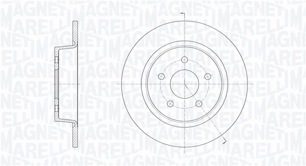 MAGNETI MARELLI Bremseskive 361302040371 280mm 11mm for FORD FORD (CHANGAN)