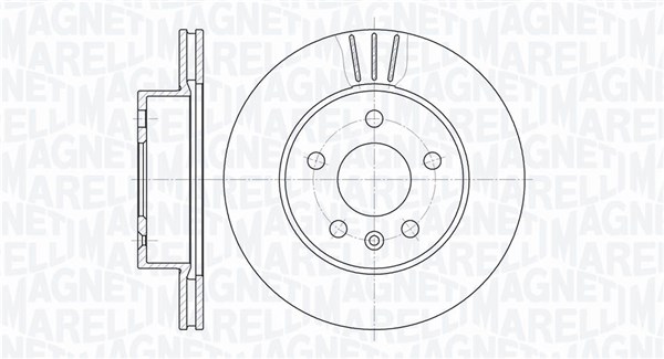 MAGNETI MARELLI Bremseskive 361302040372 276mm 22mm for MERCEDES-BENZ