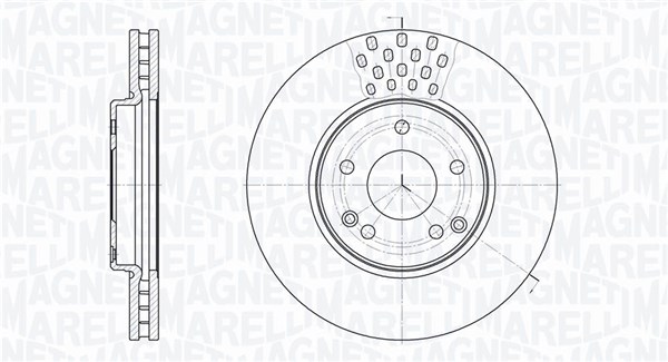 MAGNETI MARELLI Bremseskive 361302040406 300mm 28mm for MERCEDES-BENZ
