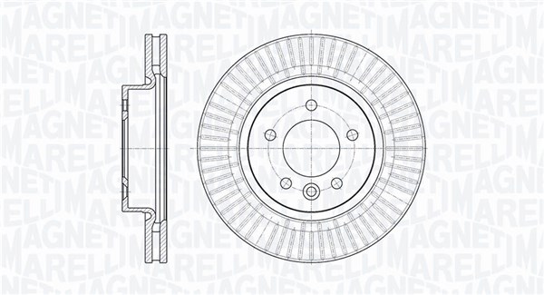 MAGNETI MARELLI Bremseskive 361302040424 317mm 30mm for LAND ROVER