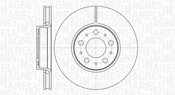 MAGNETI MARELLI Bremseskive 361302040410 286mm 26mm for VOLVO