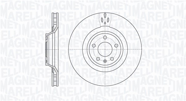 MAGNETI MARELLI Bremseskive 361302040416 347mm 30mm for AUDI