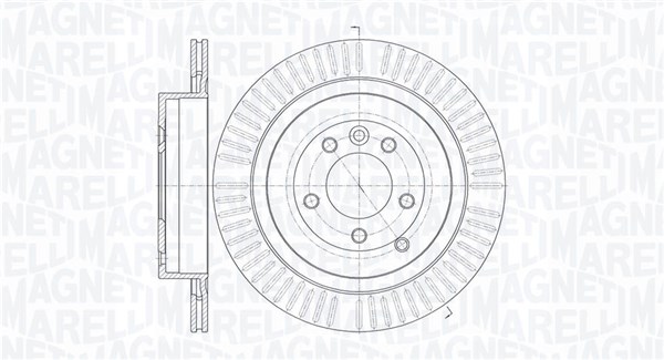 MAGNETI MARELLI Bremseskive 361302040428 350mm 20mm for LAND ROVER